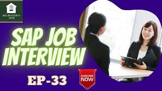 SAP JOB INTERVIEW - SAP FICO CONSULTANT