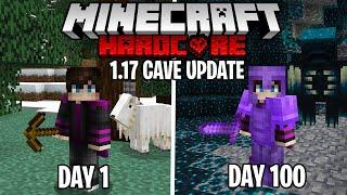 I Survived 100 Days in the 1.17 Cave update in Minecraft Hardcore