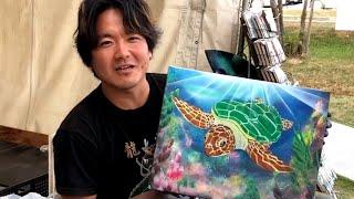 BIG SEA TURTLE by Spray Art Eden