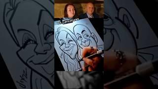 Wedding Caricatures - #weddingentertainment #drawfaces #caricaturist #liveentertainment #art