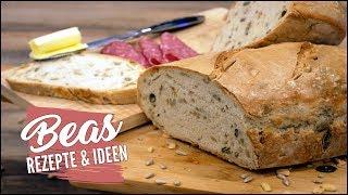 Schnelles Dinkelbrot Rezept | Einfach Brot backen ohne Sauerteig #BEAner