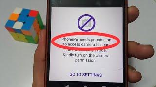 Phonepe needs permission to access camera | Scanner problem in phonepe ? #Suniltechie