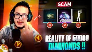 REALITY OF 50,000 DIAMONDS | BIGGEST SCAM WITH FAIR PLAYERS 