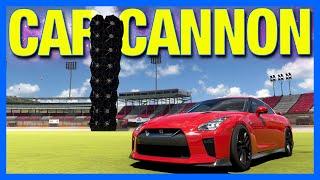 Forza Horizon 5 : The CAR CANNON!! (FH5 Biggest Jump)