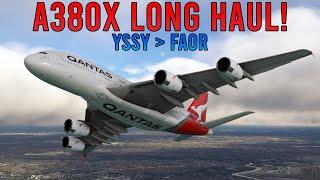  QANTAS A380X LONG HAUL DEPARTURE! ️ YSSY  FAOR ️