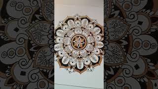 Golden Mandala Bliss: Watch Me Craft Stunning Patterns