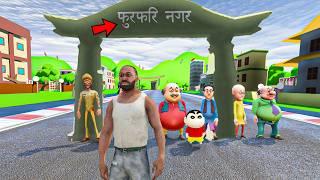 Finally Franklin Went To Motu Patlu City FURFURI NAGAR In Indian Bikes Driving 3D