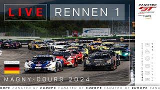 LIVE | Rennen 1 | Magny-Cours | Fanatec GT Europe 2024 (Deutsch)