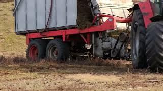 Heide plaggen/schoppern mit Maschine | In der Lüneburger Heide