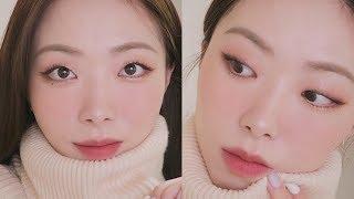 크리스마스에 눈이올까요? 메이크업️  팔레트하나로 말린장미 색감 끄-읕 #연말메이크업 #크리스마스메이크업 #화이트크리스마스  [장호프]