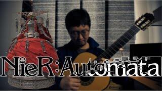 NIER: AUTOMATA - A Beautiful Song Classical Guitar Solo w/ Tabs