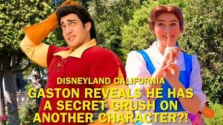 Gaston Has a SECRET CRUSH On Another Character Besides Belle?! See Her Reaction! Disneyland #disney