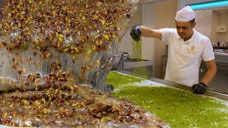 Making the Amazing Turkish Delight! Turkish delight recipe in the factory! Most famous street food!