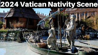 Rome Italy, 2024 Vatican Nativity Scene, Christmas in Vatican City