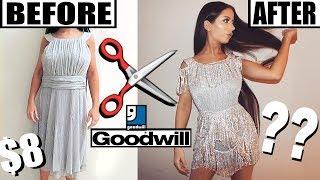 DIY THRIFT STORE PARTY DRESS MAKEOVER!