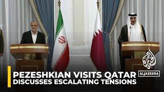 Iran's president visits Qatar, discusses escalating tensions a day after missile strike on Israel