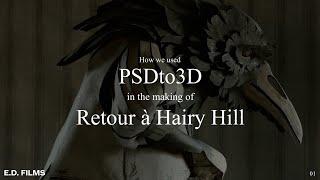 How we used PSDto3D in the making of Retour à Hairy Hill
