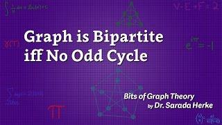 Graph Theory: 19. Graph is Bipartite iff No Odd Cycle