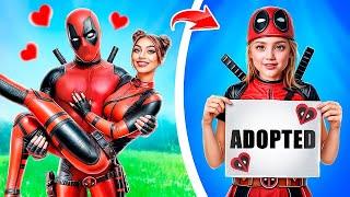 Ich wurde von Deadpools Familie adoptiert! Extremes MakeOver! Deadpool gegen Superhelden!