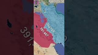 Iran Iraq War using Google Earth #animation #america #map #war #iraq #iran