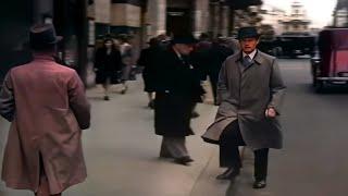 London 1945 in color, Post World War II [60fps,Remastered] w/sound design added