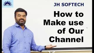 How to make use of JH SOFTECH Channel