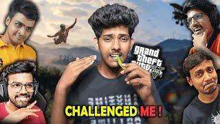 youtubers challenged me in GTA V (telugu)