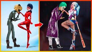 Miraculous: Ladybug And Cat Noir Glow Up Into Joker, Harley Quinn - Miraculous Transformation