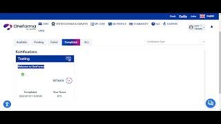 Welcome to OneForma Certification test