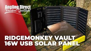 RidgeMonkey Vault 16W USB Solar Panel – Carp Fishing Product Spotlight