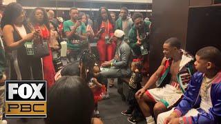 Inside Errol Spence Jr.'s locker room after his win over Mikey Garcia | PBC ON FOX