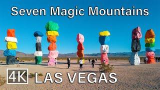 [4K] Seven Magic Mountains - Las Vegas - Walking Tour