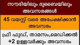 gulf job vacancy 2024||latest malayalam job vacancies 2024||Uae,saudi vacancy||attractive salary||