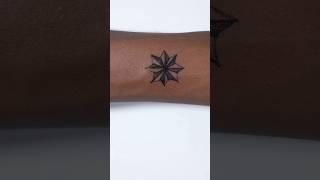 New star tattoo design idea #shorts #art #tattoo #youtubeshorts