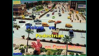 1stPix DIORAMAS: Pickup vs. Pedestrian Crash on Coral Drive