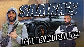 HATER HABEN SAMRA`S LAMBO ZERKRATZT!!! FOLIE MUSS RUNTER