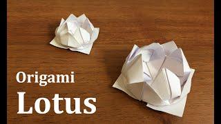 Easy Origami Lotus Flower Tutorial - DIY - Paper Craft