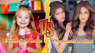 Clements Twins (Ava And Leah) VS Everleigh Rose Soutas Transformation  New Stars From Baby To 2023