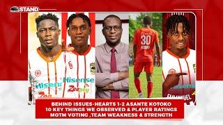 ASANTE KOTOKO 2-1 HEARTS-HIGHLIGHTS,10 KEY THINGS WE OBSERVED,MOTM,PLAYER RATINGS,TEAM STRENGTH,ETC