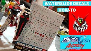 [RG] Gundam Astray Red Frame: Waterslide Decal Basics