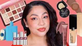 TRYING NEW MAKEUP || WESTMAN ATELIER, GIVENCHY, SMASHBOX , NATASHA DENONA, YSL  & MORE