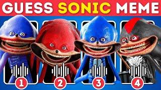 Guess Sonic Meme & Dance Challenge ~ Sonic The Hedgehog 3 Movie Quiz | Sonic, Shin Sonic, Sonic.Exe