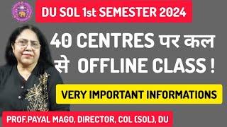 DU SOL First Semester Classes, Study Material Appointment, Portal login, 8.5 CGPA Rewards ll Migrat.