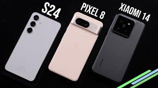 Bestes KOMPAKTES Android?! Samsung Galaxy S24 vs Google Pixel 8 vs Xiaomi 14