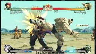 SSF4: Casual Matches PIKACHUAKUMA  (JR RODRIGUEZ) vs. SygacityGamers (GamaClub) Pt. 2