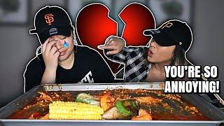 BEING MEAN To My Wife To See How She Would React *SEAFOOD BOIL MUKBANG*