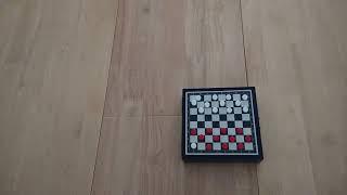 Russian Checkers variant (Draughts). How to Setup Play and Review Abstract Strategy Board Game Amass