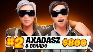 O MELHOR DUO ESTÁ DE VOLTA! TOP 2 CASH CUP DUO ($800) | axadasz