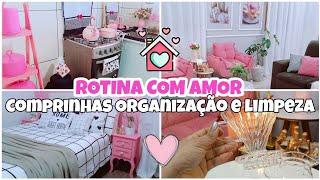 ROTINA DE DONA DE CASA  COMPRINHA NA SHOPEE CASINHA LIMPA E ORGANIZADA #faxinaeorganizacao