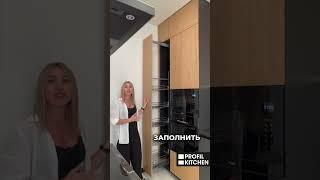 Стильная кухня из шпона стекла и камня по дизайн проекту в Сочи